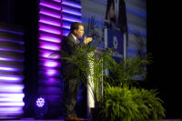 Upstate SC Alliance President & CEO John Lummus speaks at the organization’s 2023 Annual Meeting, which drew nearly 500 leaders from across the Upstate.
