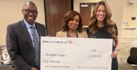 Vaughn Reynolds, president, Bank of America, Columbia; Leandra Hayes Burgess, vice president for institutional advancement, Benedict College; and Nicole Scott, marketing executive, Bank of America, Columbia. (Photo/Bank of America)