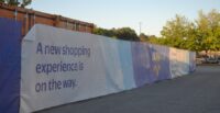 The staging area outside of the Walmart on Eighteen Mile Road in Central remains in place shortly after the store was remodeled. (Photo/Ross Norton)